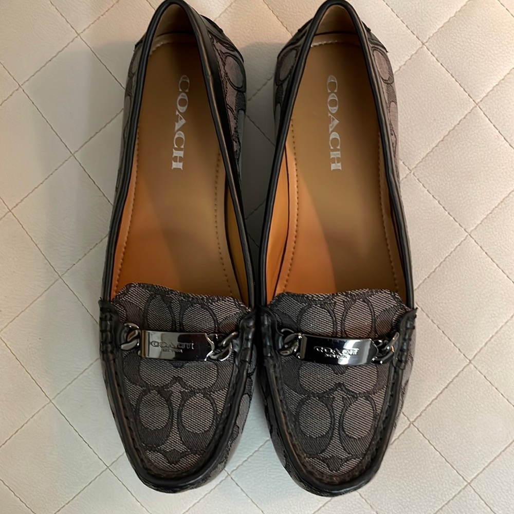 Coach Mona Driver Signature Jacquard Size 8.5